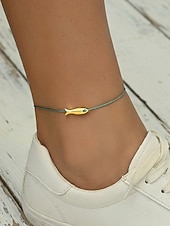 levne Dovolená příslušenství-Dámský bohémský přívěsek na nohu s rybičkou – slitina, více barevných variant, ideální pro běžné nošení i plážovou dovolenou