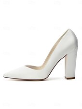 Χαμηλού Κόστους Μητέρα της Νύφης/του Γαμπρού-Γυναικεία μπλε σκούρο γόβες με ψηλό τακούνι, κομψά παπούτσια για τη μητέρα της νύφης για γάμο στην πόλη, άνετα παπούτσια με μυτερή μύτη και μεσαίο τακούνι για επίσημες εκδηλώσεις &amp;βραδινά ρούχα