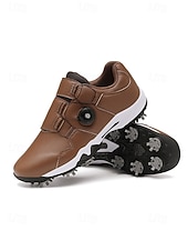 cheap Men's Golf Shoes-Men's Premium White Golf Shoes with High-Performance Outsole – Stylish and Comfortable for Professional Golf Players