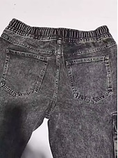 Χαμηλού Κόστους Στρατιωτικά παντελόνια-Ανδρικά Παντελόνια με τσέπες Τζόγκερ Παντελόνια Casual παντελόνι Παντελόνια με οξύ Κορδόνι Ελαστική μέση Σκέτο Άνεση Πλήρες μήκος Causal Καθημερινά ΕΞΩΤΕΡΙΚΟΥ ΧΩΡΟΥ Μοντέρνα Κομψό στυλ street Γκρίζο