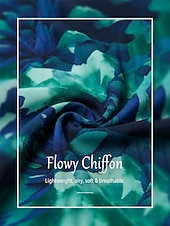 cheap Elegant Floral Dresses-Floral Bloom Flowy Chiffon Tiered Maxi Dress