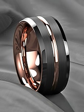 economico Accessori per le vacanze-anello multicolore in acciaio inossidabile da uomo: disponibile in diverse misure, design elegante, perfetto per matrimoni, feste e abbigliamento casual per le vacanze