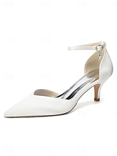 abordables Madre de la Novia/Novio-Zapatos de tacón bajo color champán para mujer con tira en el tobillo, elegantes zapatos para la madre de la novia para bodas en jardines, zapatos de vestir de punta afilada y tacón bajo para