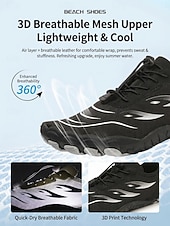abordables Mujeres-Zapatos acuáticos lila claro para mujer: zapatos acuáticos ligeros, sin cordones, tipo descalzo, de secado rápido, transpirables y antideslizantes para la playa, la piscina, el surf y los viajes.
