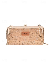 billige Crossbody-vesker-Dameveske med bohemsk mønster og trestruktur i kunstskinn, crossbody-veske med stor kapasitet og flere rom med justerbar stropp for hverdagsbruk, reise og ferie