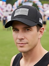 זול אביזרים-כובע בייסבול פוליאסטר רקום לגברים, כובע מתכוונן בצבעים שונים לכבוד יום השנה ה-250 לארה"ב, יום העצמאות, לבוש יומיומי וספורט חיצוני