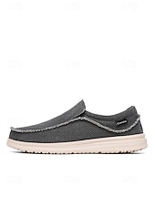 cheap Men-Men's Knit Slip-On Loafers – Lightweight Breathable Casual Shoes, Island &amp; Cruise, Travel &amp; Everyday Wear