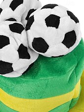 cheap Accessories-Men's Flag Color Soccer Fan Top Hat Polyester Novelty Football Hat in Multiple Colors for Soccer Matches, Supporter Events, Team Spirit &amp; Game Day Wear