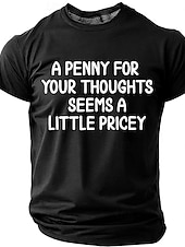  Męskie Zabawny slang Podkoszulek Krótki rękaw Podkoszulek Druk 3D Półgolf Koszula Moda Codzienny Codzienny Ulica Czarny Czerwony Lato Wiosna Odzież S M L XL XXL XXXL