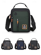 お買い得  メンズバッグ-メンズオックスフォードクロスボディバッグ、マルチカラー、複数のコンパートメントを備えた大容量、調節可能なショルダーストラップ、カジュアルやアウトドア旅行の日常使いに最適