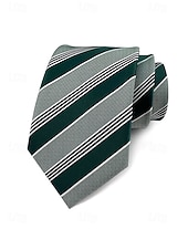 お買い得  結婚 ACC-メンズポリエステルストライプネクタイ、クラシックフォーマルビジネス＆ウェディングパーティーアクセサリー、複数の色、男性のためのエレガントなプロフェッショナルスタイル