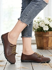 preiswerte Damenschnürschuhe-Dunkelblaue Damen-Loafer aus echtem Leder mit Gummiband – lässige Slipper mit weicher Gummisohle für Alltag und Reisen