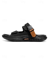 cheap Men-Men's Adjustable Double Strap Sandals, Cushioned and Lightweight, Perfect Island &amp; Cruise Footwear for Beach, Resort and Daily Vacation Wear