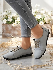 preiswerte Damenschnürschuhe-Dunkelblaue Damen-Loafer aus echtem Leder mit Gummiband – lässige Slipper mit weicher Gummisohle für Alltag und Reisen