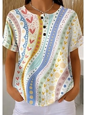  Hauts tricotés texturés Waffle pour femmes t-shirt à bloc de couleur graphique ombre géométrie stylé classique à manches courtes col rond hauts réguliers quotidiens sportifs vert clair khaki