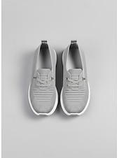 voordelige Damessneakers-Grijze instapsneakers voor dames met luchtkussenzool – lichtgewicht en ademende schoenen voor wandelen, reizen en vrijetijdskleding