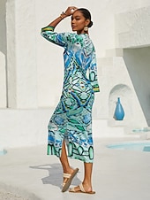 Недорогие Платья в богемном стиле-облегающее трикотажное платье «Страна чудес»