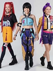  Inspirat de idolul coreean Starul pop Costum Cosplay Peruci Cosplay Costum Cosplay for Fete Pentru copii Crăciun Halloween Zuia Copiilor Comic Con Ținute pentru evenimente școlare Expoziție de Anime
