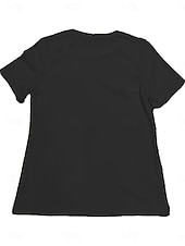abordables Camiseta lisa-Mujer Camiseta Camiseta superior Botones Plano Moda Elegante Clásico Manga Corta Cuello Barco Tops regulares Diario Noche Fin de semana Negro Blanco Rojo Azul Marino Marrón Verano Primavera