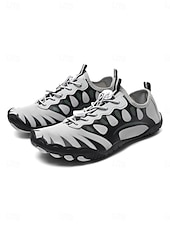 economico Uomini-Scarpe da acqua da uomo arancioni e nere ad asciugatura rapida, leggere, traspiranti e antiscivolo, ideali per attività acquatiche, passeggiate in spiaggia, nuoto, kayak, trekking fluviale e avventure all'aria aperta.