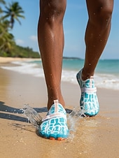 economico Uomini-Scarpe da acqua da uomo blu ad asciugatura rapida, leggere, traspiranti, antiscivolo, ideali per attività acquatiche, nuoto, passeggiate sulla spiaggia, trekking fluviale, kayak e avventure all'aria aperta.