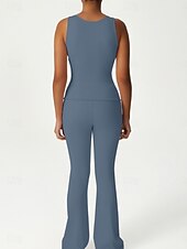 cheap Women's Shirt-Women's Solid Colored Sports Tank Top Tennis Bra Sports Bra Sleeveless Quick Dry Shockproof Moisture Wicking Breathable Tennis Pickleball Running Crew Neck Top Black Pink Blue Tennis Clothing