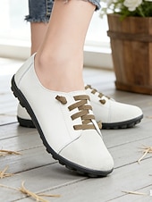 preiswerte Damenschnürschuhe-Dunkelblaue Damen-Loafer aus echtem Leder mit Gummiband – lässige Slipper mit weicher Gummisohle für Alltag und Reisen