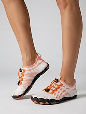 preiswerte Frauen-Schnelltrocknende Wasserschuhe für Damen – leichte, atmungsaktive Aqua-Strandschuhe mit verstellbarer elastischer Schnürung und rutschfester Sohle, barfußähnlicher Outdoor-Stil für Strand, Surfen,