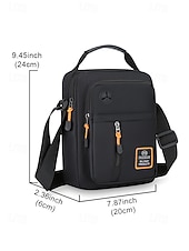 お買い得  メンズバッグ-メンズオックスフォードクロスボディバッグ、マルチカラー、複数のコンパートメントを備えた大容量、調節可能なショルダーストラップ、カジュアルやアウトドア旅行の日常使いに最適