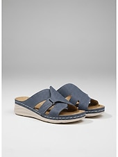abordables Sandalias deslizantes-Sandalias burdeos perforadas para mujer: calzado informal y cómodo de verano para playa, vacaciones y uso diario.