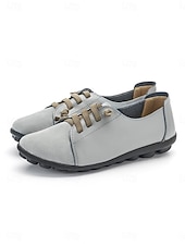 preiswerte Damenschnürschuhe-Dunkelblaue Damen-Loafer aus echtem Leder mit Gummiband – lässige Slipper mit weicher Gummisohle für Alltag und Reisen