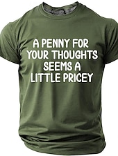  Męskie Zabawny slang Podkoszulek Krótki rękaw Podkoszulek Druk 3D Półgolf Koszula Moda Codzienny Codzienny Ulica Czarny Czerwony Lato Wiosna Odzież S M L XL XXL XXXL