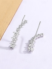 economico Orecchino da donna-orecchini da donna in lega boho con fiori, eleganti e alla moda, disponibili in oro e argento, leggeri ed eleganti, perfetti per le vacanze, i viaggi, l'uso quotidiano e gli outfit casual