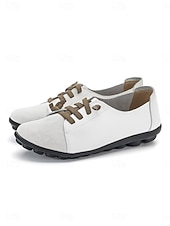 preiswerte Damenschnürschuhe-Dunkelblaue Damen-Loafer aus echtem Leder mit Gummiband – lässige Slipper mit weicher Gummisohle für Alltag und Reisen