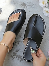 お買い得  スライドサンダル-レディースメタリックゴールドスリッポンサンダル - スタイリッシュな不規則なカットアウトデザインのフラットスライド。カジュアルな外出、ビーチウェア、毎日の快適さに最適。