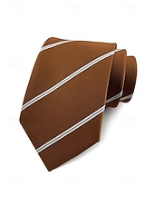 お買い得  結婚 ACC-メンズポリエステルストライプネクタイ、クラシックフォーマルビジネス＆ウェディングパーティーアクセサリー、複数の色、男性のためのエレガントなプロフェッショナルスタイル