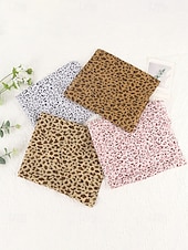 baratos Acessórios de férias-Lenço feminino de chiffon leve estilo boêmio, estampa de leopardo, várias cores, ideal para uso diário, férias e viagens.