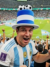 cheap Accessories-Men's Flag Color Soccer Fan Top Hat Polyester Novelty Football Hat in Multiple Colors for Soccer Matches, Supporter Events, Team Spirit &amp; Game Day Wear