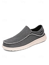cheap Men-Men's Knit Slip-On Loafers – Lightweight Breathable Casual Shoes, Island &amp; Cruise, Travel &amp; Everyday Wear