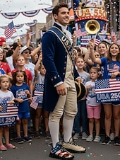  Herrsneakers med amerikansk flagga – lätta, andningsbara snörskor, patriotisk stjärn- och ränderdesign för självständighetsdagen, parader, gatufestivaler, utomhuspromenader och vardagskläder