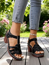 cheap Heeled Sandals-Women's Pink Block Heel Sandals – Elegant Open-Toe Summer Heeled Sandals with Strappy Design, Stylish Casual Dress Sandals for Women, Perfect for Parties, Garden Events, Travel and Everyday Wear