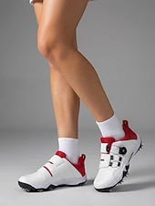 economico Scarpe da Golf per Donne-Scarpe da golf professionali da donna – suola antiscivolo con tacchetti &amp;Chiusura regolabile, stile sportivo performante per golf, allenamento all'aperto e attività atletiche