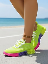 preiswerte Damen-Sneaker-Hellblaue Strick-Sneaker für Damen – leichte, atmungsaktive Schuhe zum Spazierengehen, für Outdoor-Aktivitäten, Fitnesstraining und den Alltag