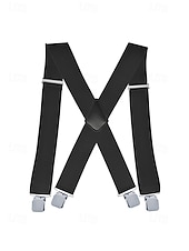 billige Bryllup ACC-Elastiske justerbare seler i polyester for menn i flere farger for bryllupsfester, kontorpendling, forretningsantrekk og formell bruk