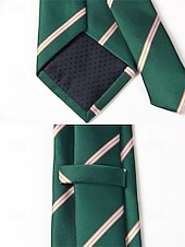 お買い得  結婚 ACC-メンズポリエステルストライプネクタイ、クラシックフォーマルビジネス＆ウェディングパーティーアクセサリー、複数の色、男性のためのエレガントなプロフェッショナルスタイル