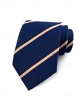 お買い得  結婚 ACC-メンズポリエステルストライプネクタイ、クラシックフォーマルビジネス＆ウェディングパーティーアクセサリー、複数の色、男性のためのエレガントなプロフェッショナルスタイル