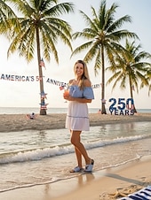  Sandali da donna grigi patriottici – ciabatte da spiaggia leggere con grafica di aquila e bandiera americana, ideali per vacanze, piscina, resort e abbigliamento casual estivo.