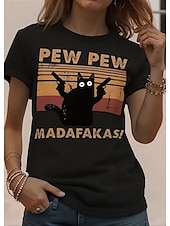  женская футболка с забавными юмористическими цитатами, принтом, графическим рисунком, буквами, стильная, классическая, повседневная, с коротким рукавом, круглым вырезом, стандартного кроя, на каждый