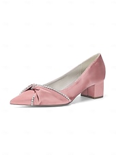 baratos Mãe da Noiva/Namorado-Sapatos de salto grosso femininos - elegantes sapatos azul-marinho para a mãe da noiva em casamentos na cidade.