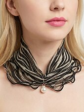 economico Accessori per le vacanze-sciarpa in chiffon di poliestere in stile bohémien da donna, stampe floreali multicolori, fascia versatile, perfetta per l'abbigliamento casual quotidiano e le vacanze al mare